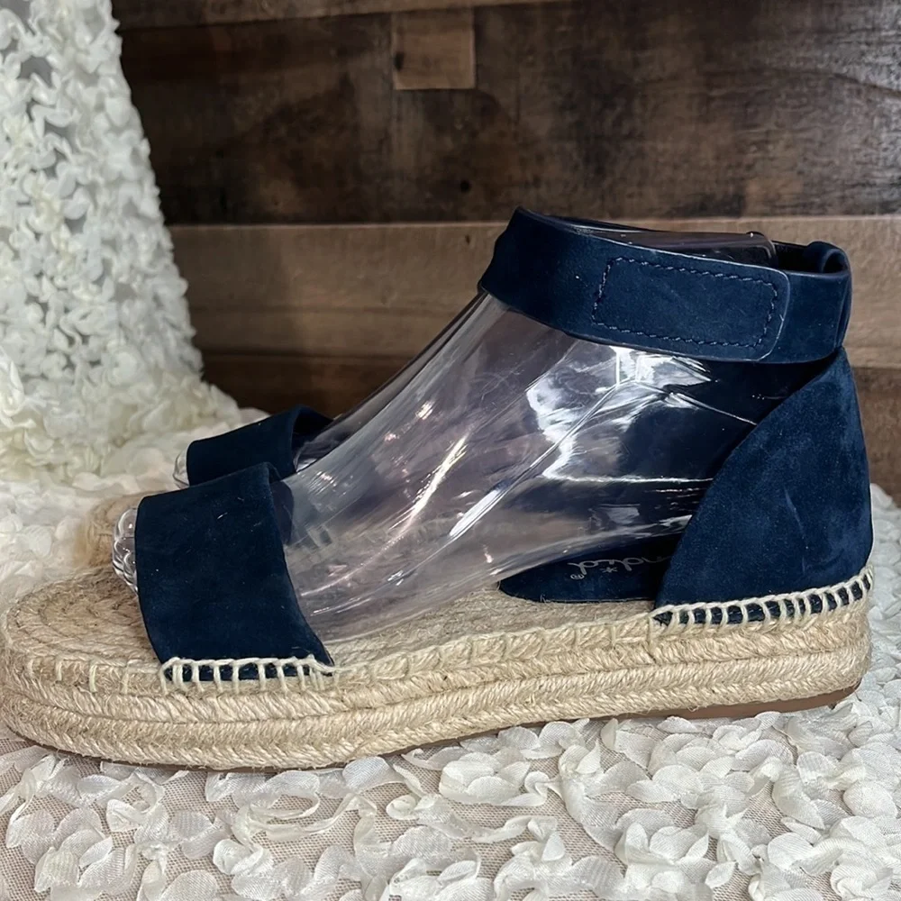 Splendid Platform Sandals size 8.5 Navy Blue - Picture 3 of 9
